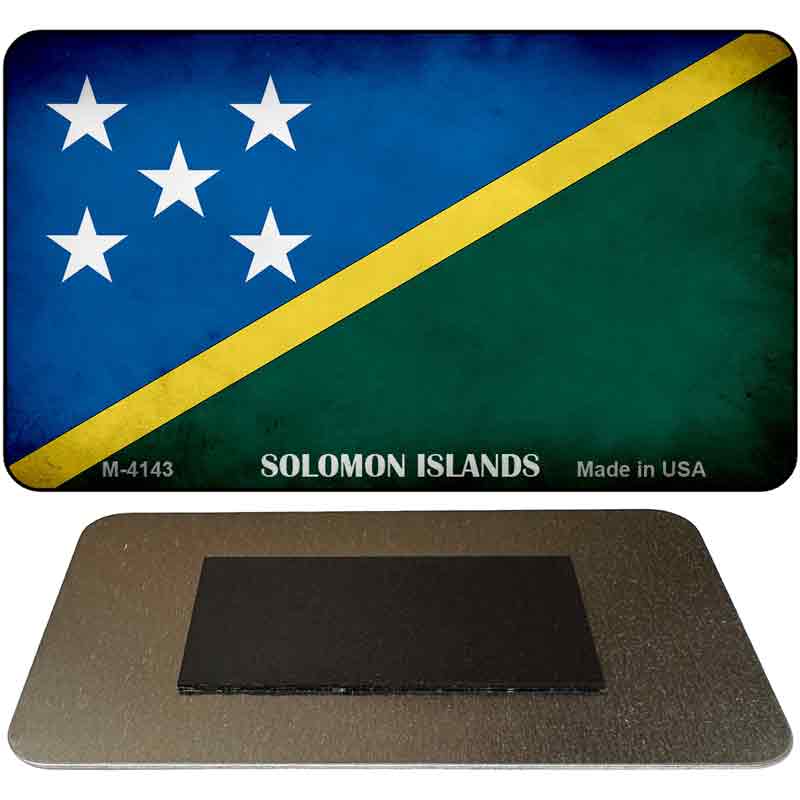 Solomon Islands Flag Novelty Metal Magnet M-4143