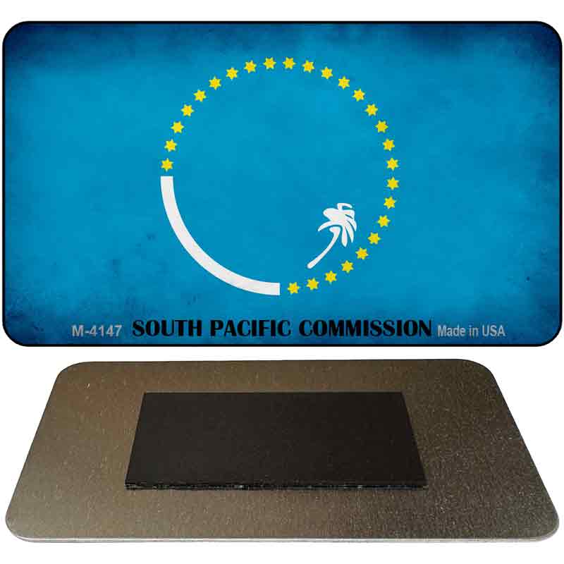 South Pacific Commission Flag Novelty Metal Magnet M-4147