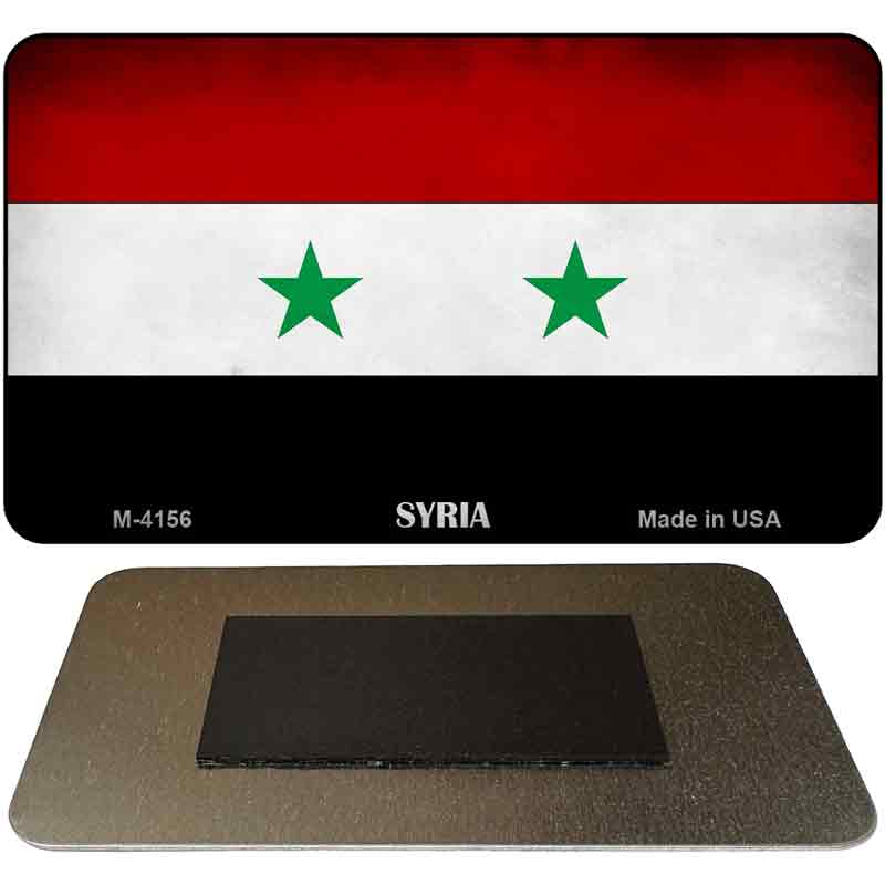 Syria Flag Novelty Metal Magnet M-4156