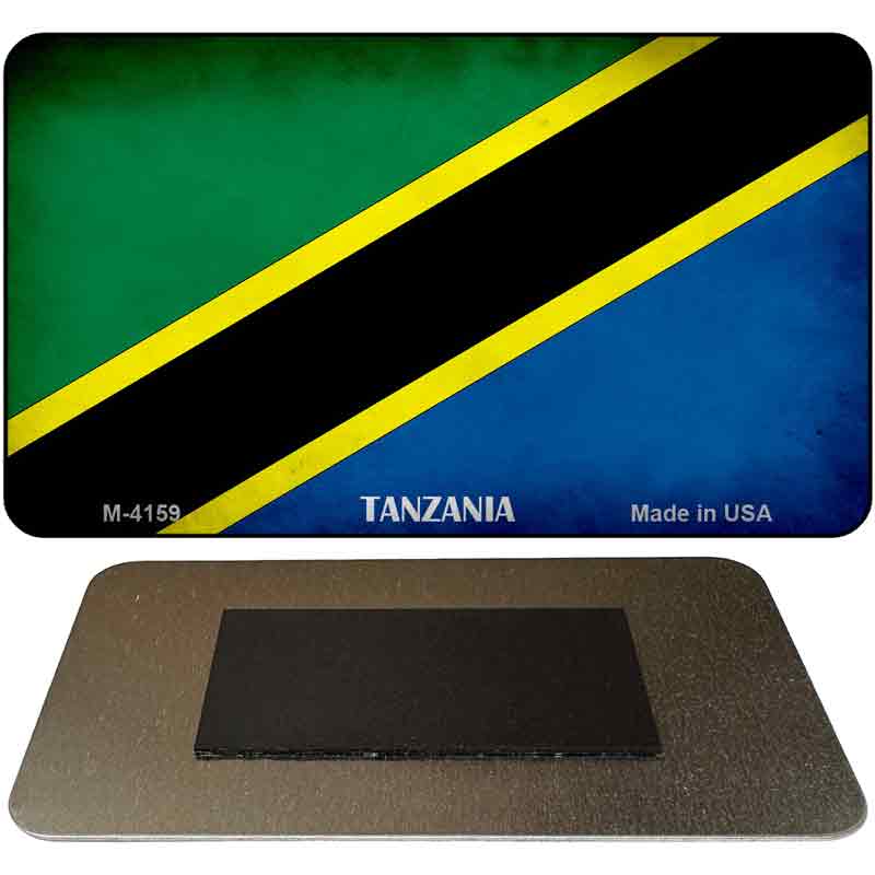 Tanzania Flag Novelty Metal Magnet M-4159