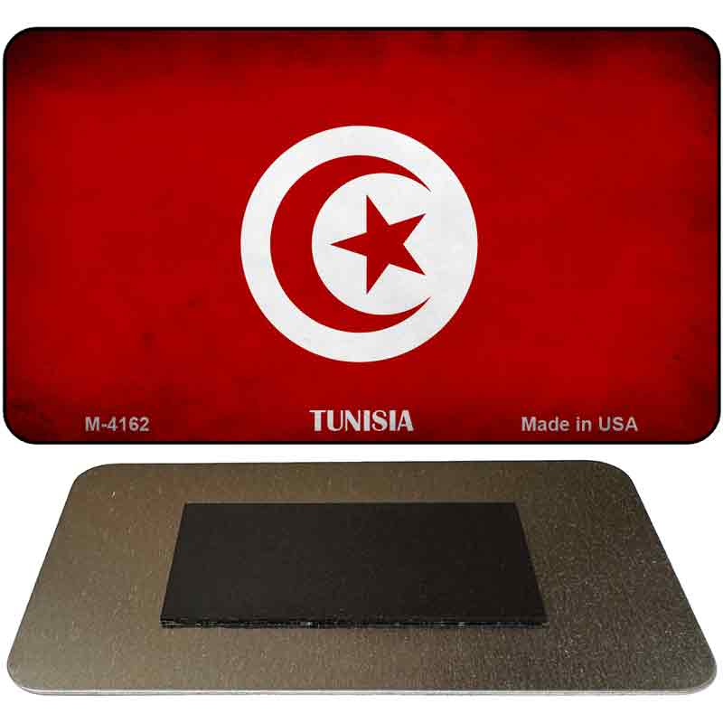 Tunisia Flag Novelty Metal Magnet M-4162