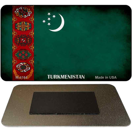 Turkmenistan Flag Novelty Metal Magnet M-4164