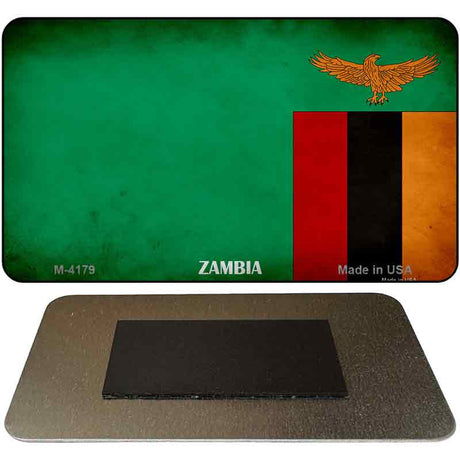 Zambia Flag Novelty Metal Magnet M-4179