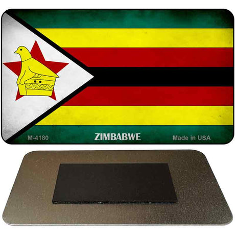 Zimbabwe Flag Novelty Metal Magnet M-4180