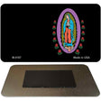 Virgin Mary Black Offset Novelty Metal Magnet M-4187