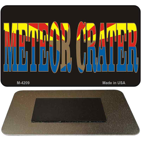 Meteor Crater Arizona Flag Novelty Metal Magnet