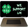 We Support 4-H Novelty Metal Magnet M-4225