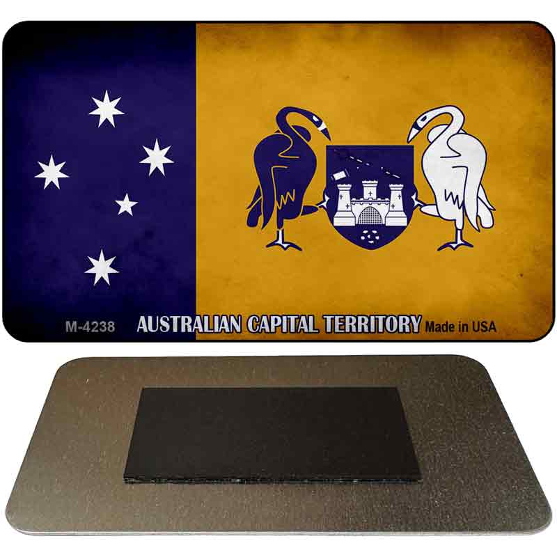 Australian Capital Flag Novelty Metal Magnet M-4238