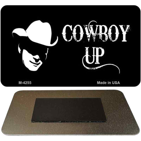 Cowboy Up Novelty Metal Magnet M-4255