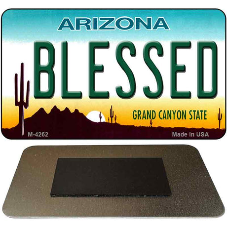 Blessed Arizona State License Plate Tag Magnet M-4262