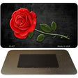 Rose Design Black Novelty Metal Magnet M-427