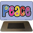 Peace And Flowers Novelty Metal Magnet M-4288