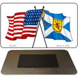 USA Scotland Crossed Flags Novelty Metal Magnet M-4290