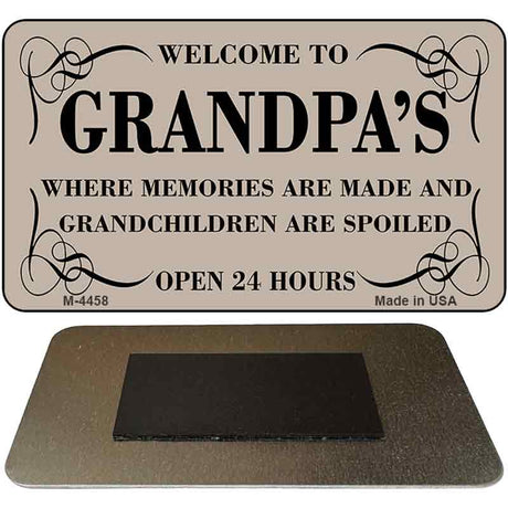 Welcome to Grandpas Novelty Metal Magnet M-4458