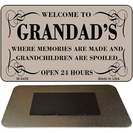 Welcome to Grandads Novelty Metal Magnet M-4459