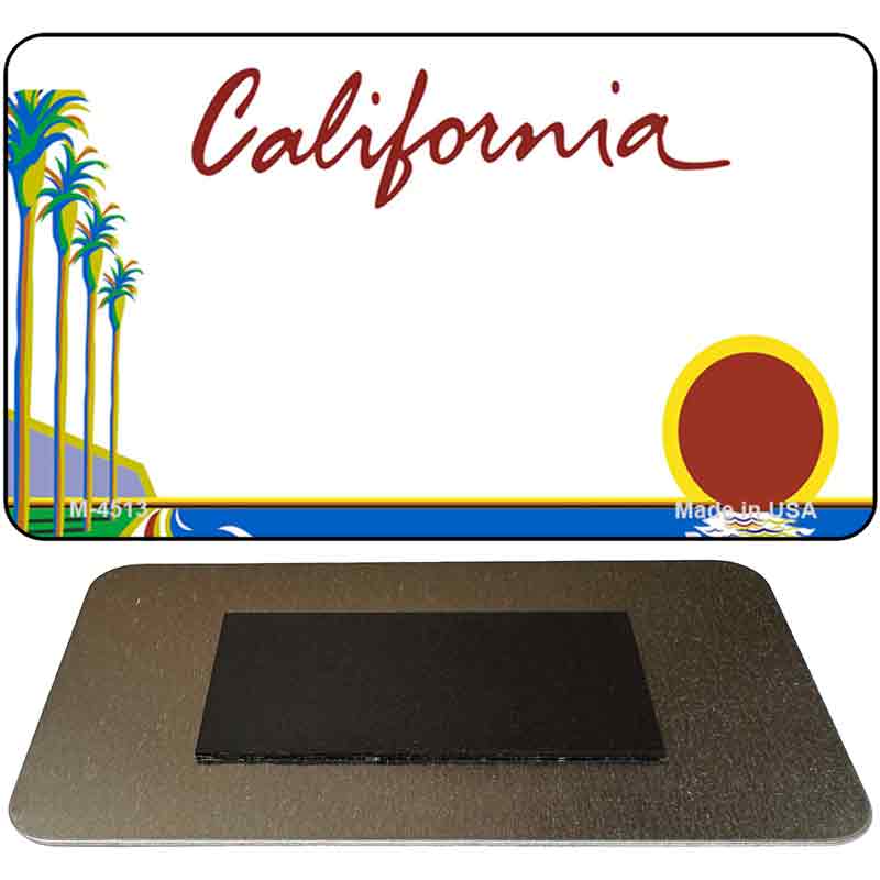 California State Blank Novelty Metal Magnet M-4513