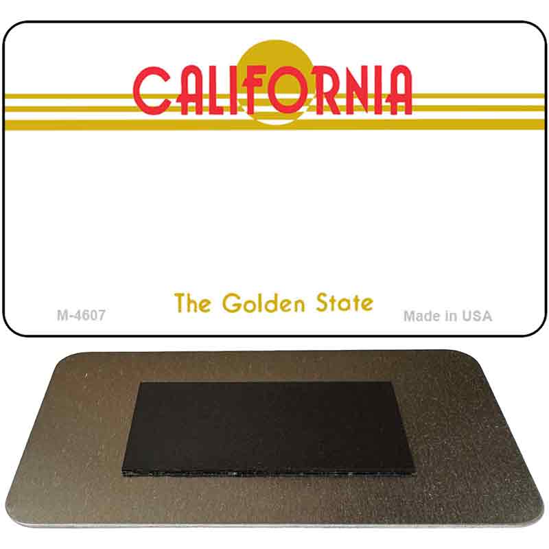 California State Blank Novelty Metal Magnet M-4607