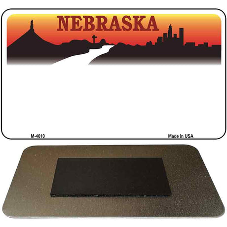 Nebraska State Blank Novelty Metal Magnet M-4610