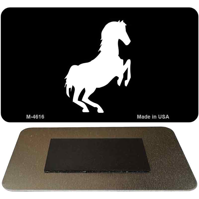 Horse Rearing Up Novelty Metal Magnet M-4616