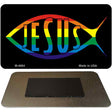 Jesus Fish Rainbow Novelty Metal Magnet M-4664