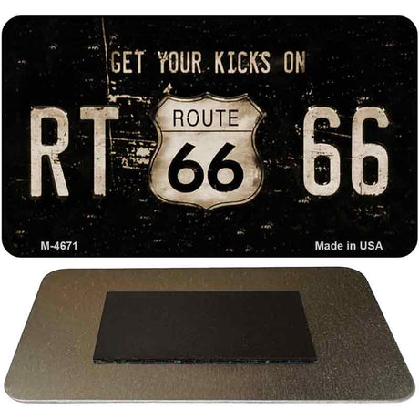 Route 66 Get Your Kicks Novelty Metal Magnet M-4671