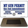 My Gun Permit Novelty Metal Magnet M-4685