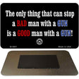 A Bad Man With A Gun Novelty Metal Magnet M-4691