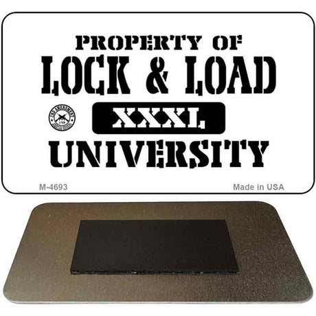 Property of Lock and Load Novelty Metal Magnet M-4693