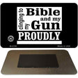 Clinging To My Bible Novelty Metal Magnet M-4706