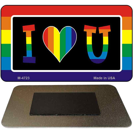 I Love U Novelty Metal Magnet M-4723