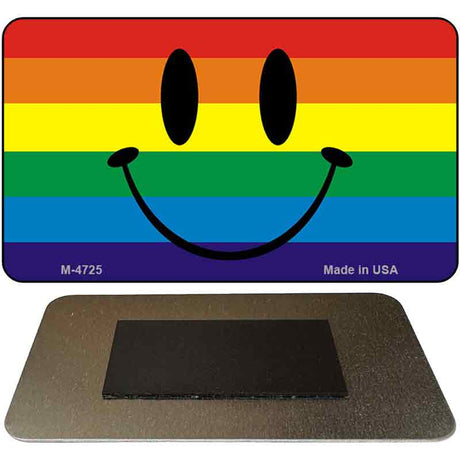 Smiley Face Rainbow Novelty Metal Magnet M-4725