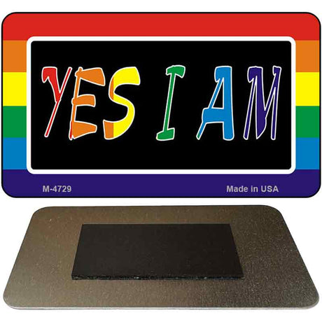 Yes I Am Rainbow Novelty Metal Magnet M-4729