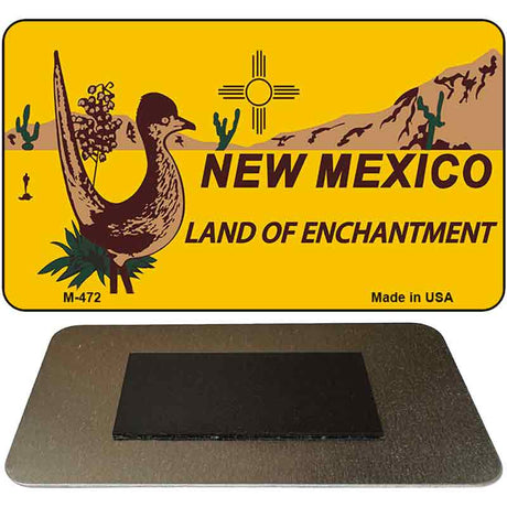 Roadrunner Yellow New Mexico Novelty Metal Magnet M-472