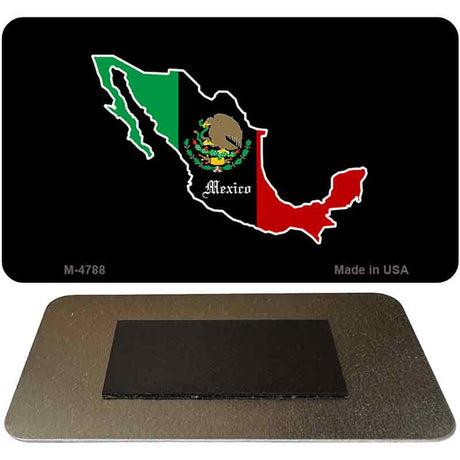 Mexico Outline Novelty Metal Magnet M-4788