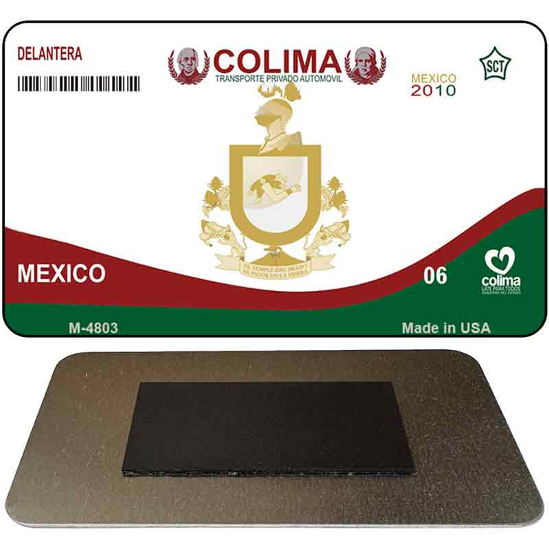 Colima Mexico Blank Novelty Metal Magnet M-4803