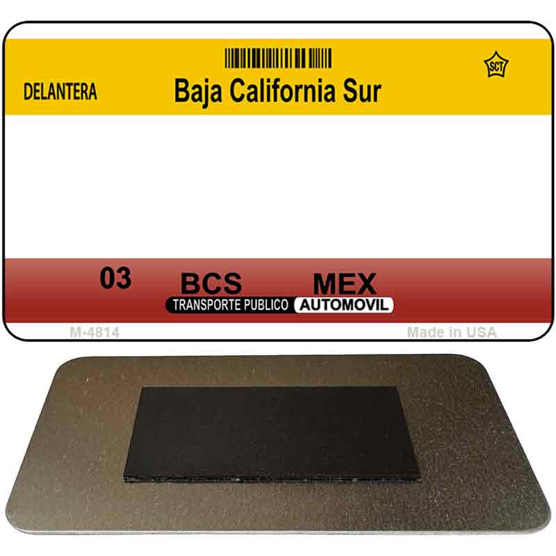 Baja California Sur Mexico Blank Novelty Metal Magnet M-4814