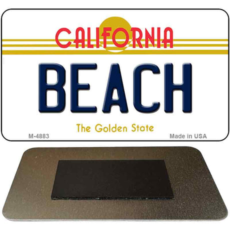 Beach California State License Plate Tag Magnet M-4883