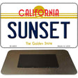 Sunset California State License Plate Tag Magnet M-4884