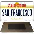 San Fransico California State License Plate Tag Magnet M-4888