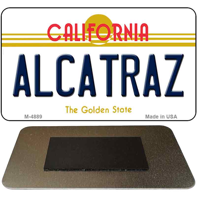 Alcatraz California State License Plate Tag Magnet M-4889