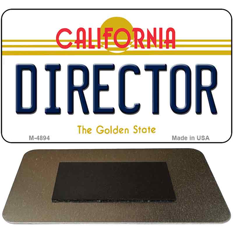 Director California State License Plate Tag Magnet M-4894