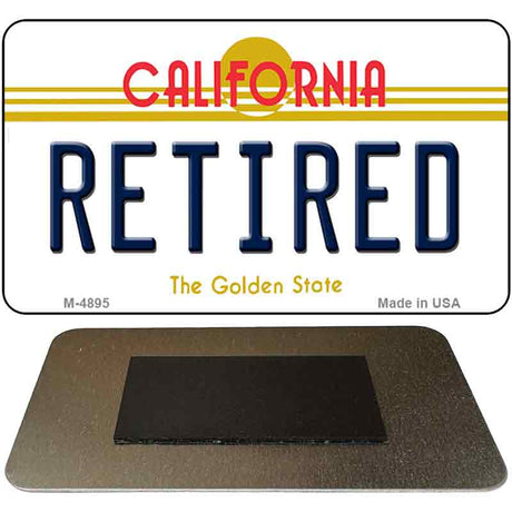 Retired California State License Plate Tag Magnet M-4895