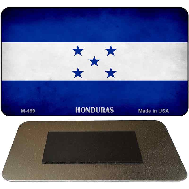 Honduras Flag Novelty Metal Magnet M-489