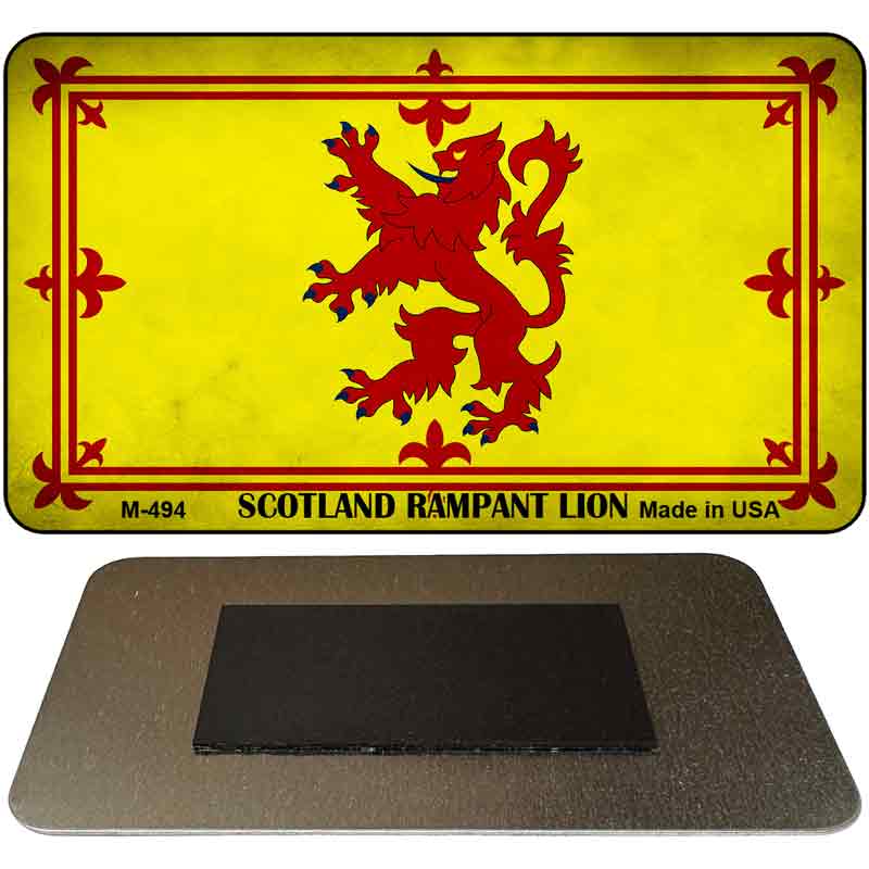 Scotland Rampant Lion Flag Novelty Metal Magnet M-494