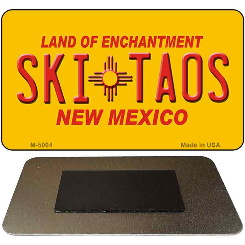 Ski Taos Yellow New Mexico Novelty Magnet M-5004