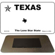 Texas State Blank Novelty Metal Magnet M-5130