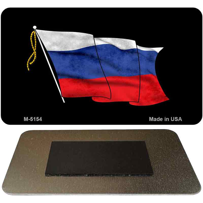 Russian Waving Flag Novelty Metal Magnet M-5154