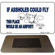 If Asshole's Could Fly Novelty Metal Magnet M-5179