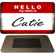 Hello My Name Is Cutie Novelty Metal Magnet M-5193