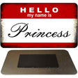 Hello My Name Is Princess Novelty Metal Magnet M-5199